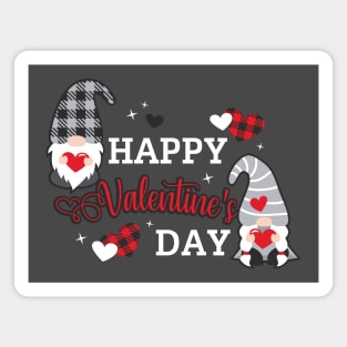 Happy Valentine's Day, Love valentine svg, Valentine's Day Svg,Gnomes Svg, Valentine, Valentine Gnomes , Plaid heart, Plaid Gmome Magnet